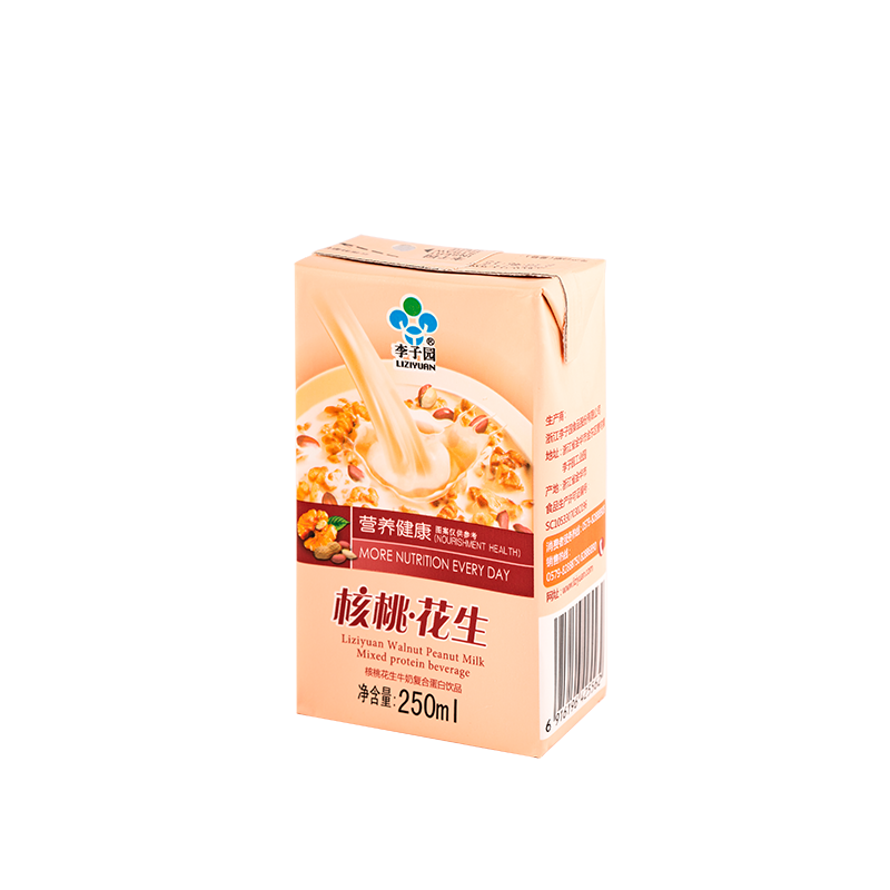 核桃花生牛奶復(fù)合蛋白飲品，單瓶凈含量250ml